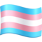 Transgender Flag emoji on Facebook